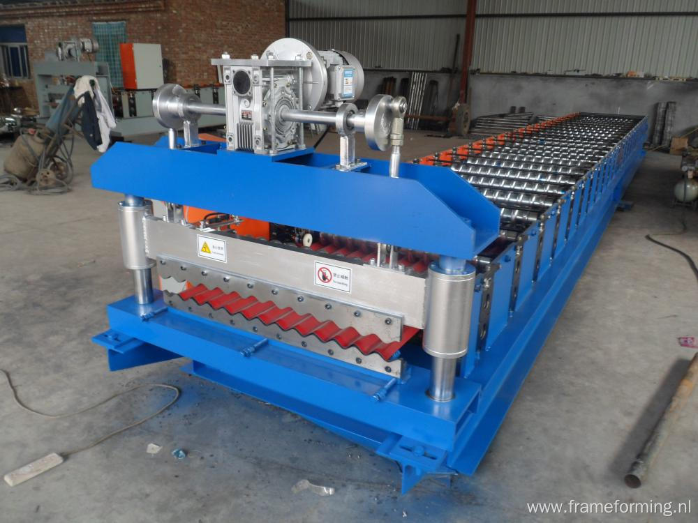 Roofing Steel Colored Corrugated Sheet roll forming machine