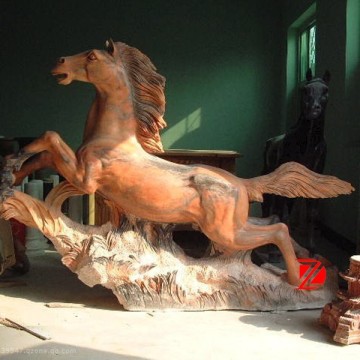 marble running horse statue