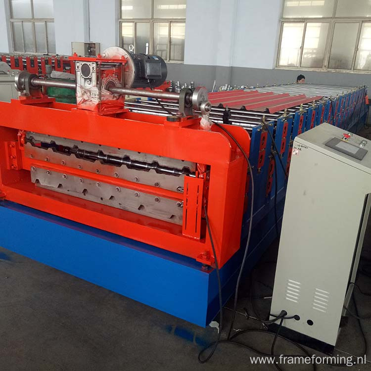 1250mm feeding width double layer roofing sheet machine