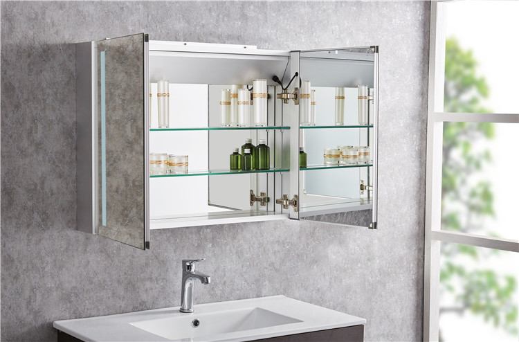 Aluminum bathroom cabinet