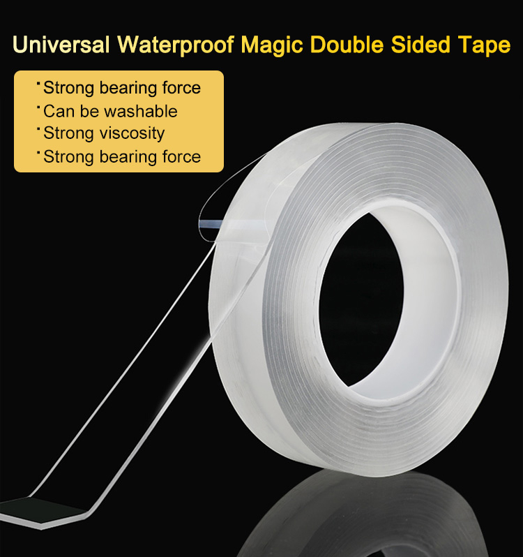 Acrylic Transparent Removable Traceless Nano Stick Adhesive Tape