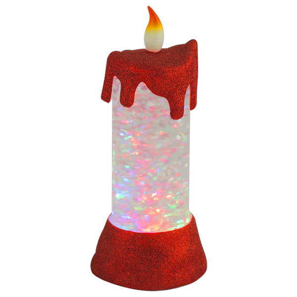 LED Acrylic Christmas Pillar Candle Light