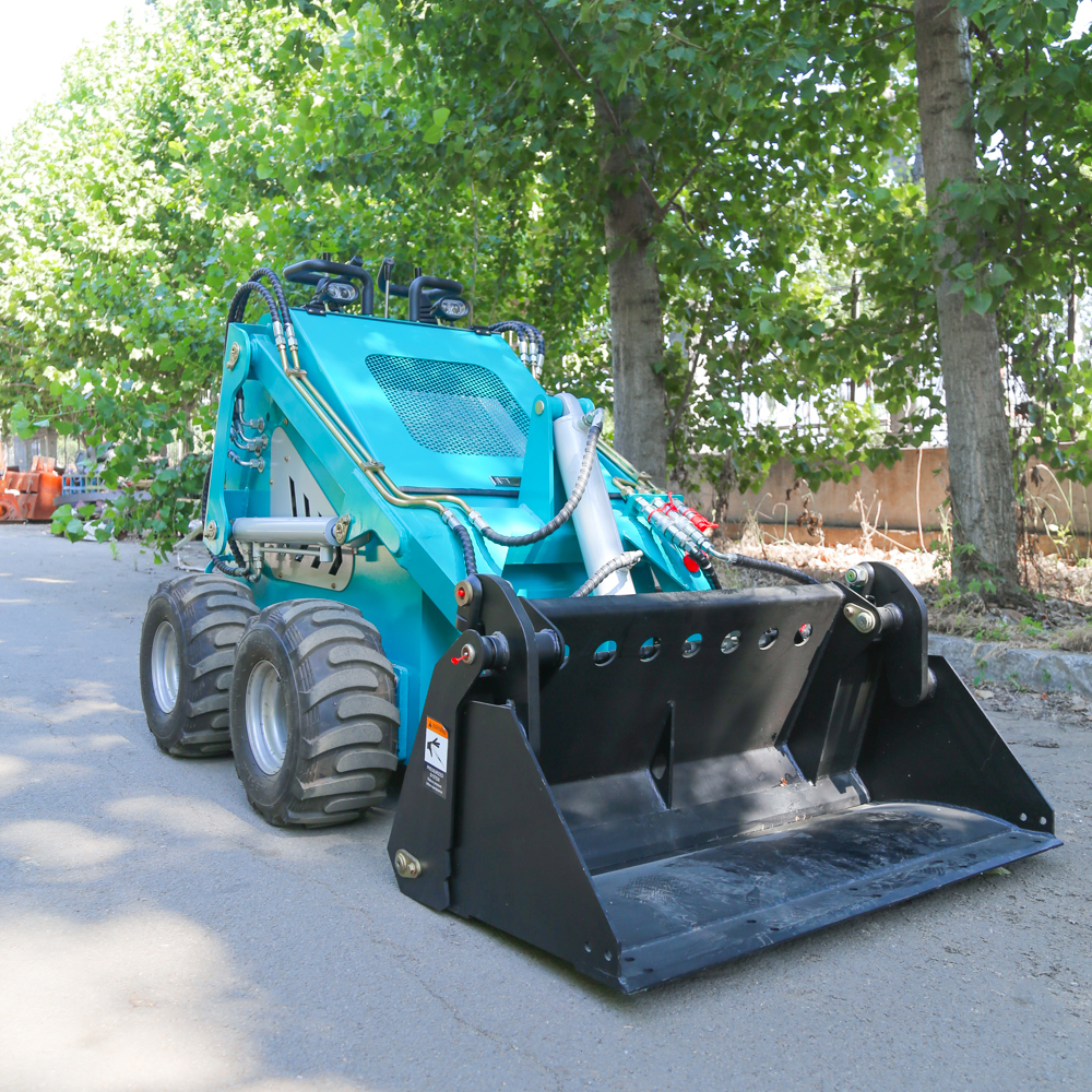 Mini Wheel Skid Theer Loader Farm Feed Loader