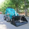 Skid Steer Loader Farm Pengangkut Beroda Kecil