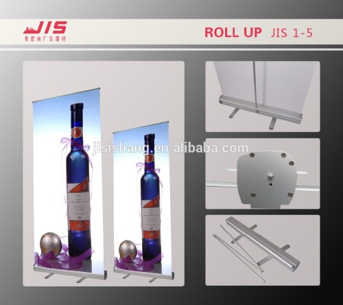 JIS1-5,Advertising display trade show Exhibition usage, Economy Aluminum Standard Roll up display banner stand