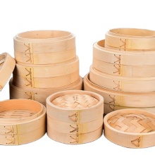 Bamboo Steamer Basket for Rice Dim Sum Meat