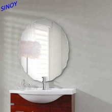 Exact Image Round Bevelled Mirror For Washroom