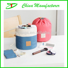 Item number TYM010903 china barrel shape makeup bag