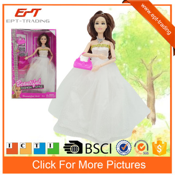 11inch sweet wedding dress girl toy doll for kids