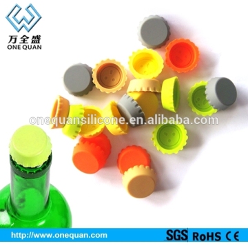 Color ful Reusable Silicone Rubber Bottle Caps