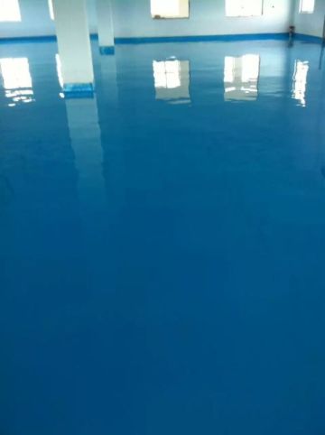 Sky blue waterborne epoxy floor paint