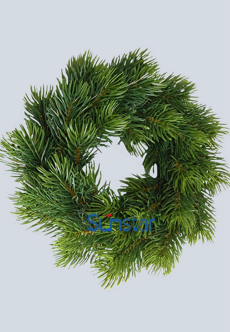 Artificial Christmas Wreath 25cm PE Pine Ring Artificial Plant for Holiday Decoration & Gift (32264)