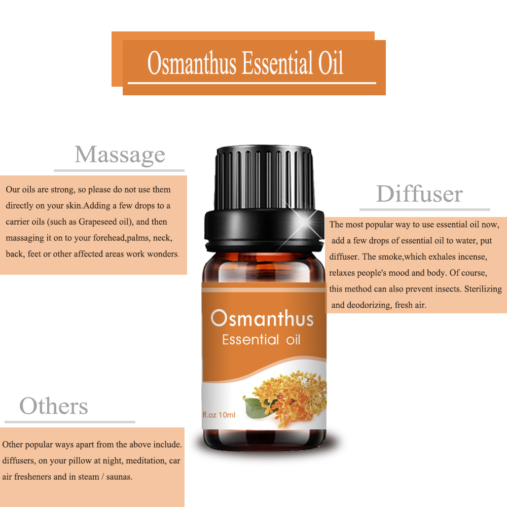 미용 등급 10ml 순수 벌크 Osmanthus 에센셜 오일