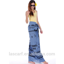 100%cotton material printed sarong pareo
