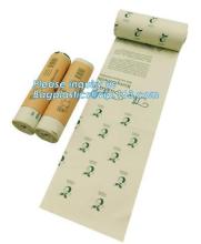 ok compost home certified Corn starch biodegradable compostable vegetable fruit, Promotional Compostable Tubular vest t- shirt S