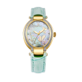 Oval shape gem-set bezel Jewelry watch