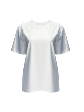 Ladies' pure white T-shirt
