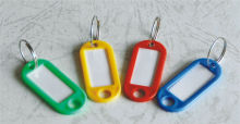 pvc colorful key tag