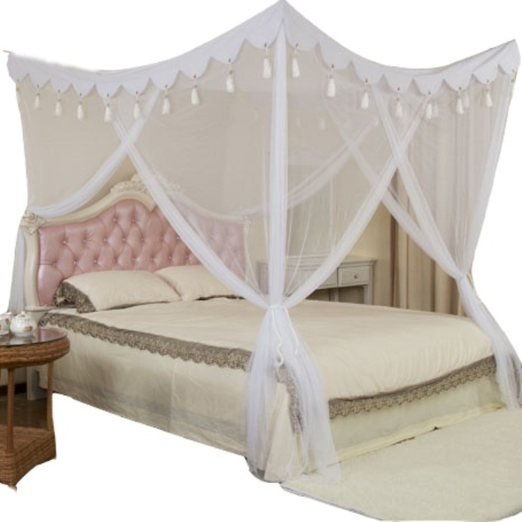 Square Box Mosquito Nets Foldable Double Bed Canopy