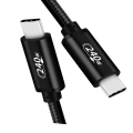 Szybki ładunek 240 W podwójny kabel USB C