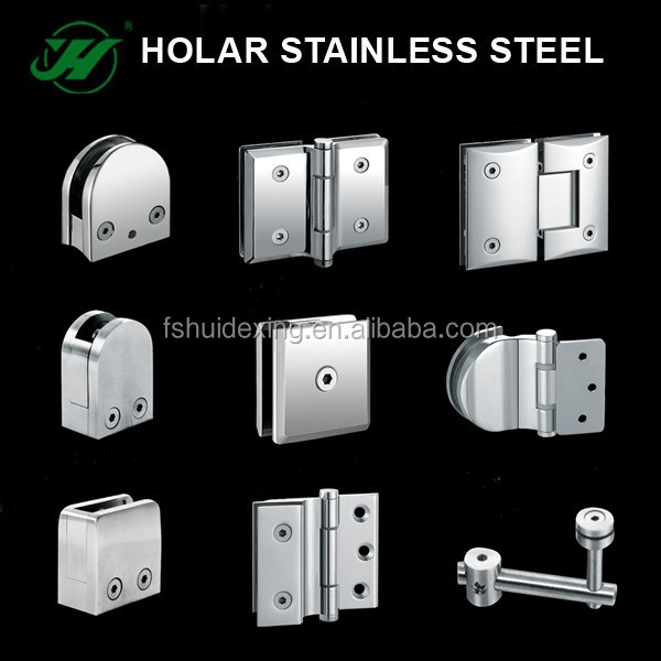 Stainless steel glass clamps for stairs handrail