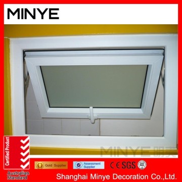 bathroom PVC awning window/plastic window in bathroom