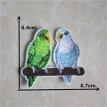 New Arrival cartoon parrot cloth embroidery patch