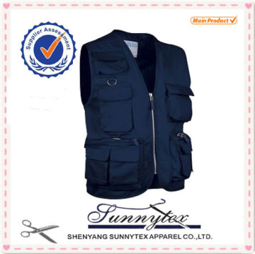 Wholesale Work Safety Vest Leather Fishing Vest