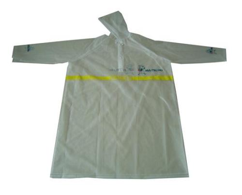 Raincoat EVA kalis air dengan logo