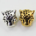 Υψηλής ποιότητας κράμα 12mm Animal Leopard Head Beads European Spacer Big Hole Beads Charms for Handmade Bracelet Jewelry Κατασκευή