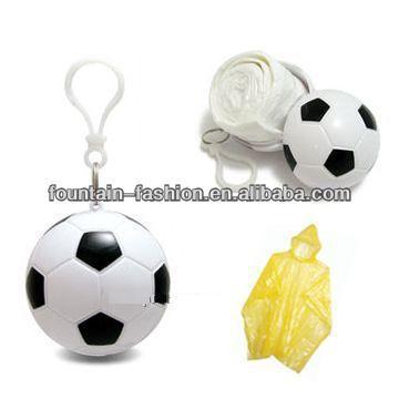 soccer ball poncho Football with keychain poncho baseball poncho