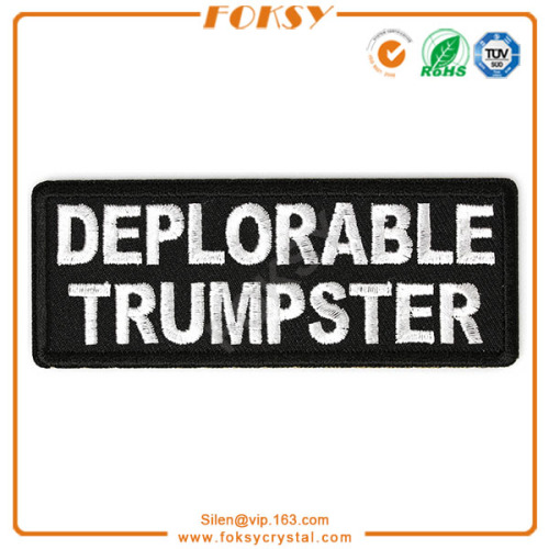 Deplorable Trumpster embroidery patches iron on