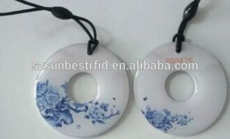 125kHz 13.56mhz passive rfid smart keyfob with epoxy NFC rfid tag