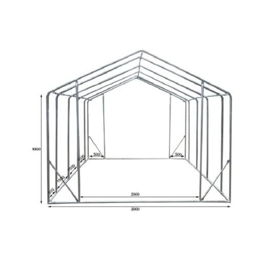 Rintangan Angin Kuat PE Cover Family Garden Greenhouse