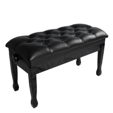 OEM Quality Solid Wood Black Leather Piano Bench Adjustable for Yamaha Electric Keyboards