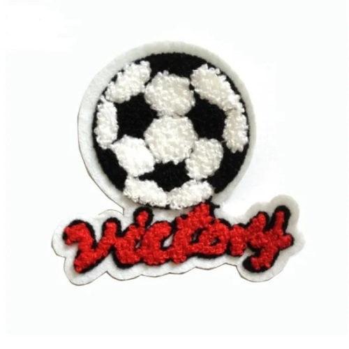 Neues Design Fußball gestickte Aufnäher Chenille