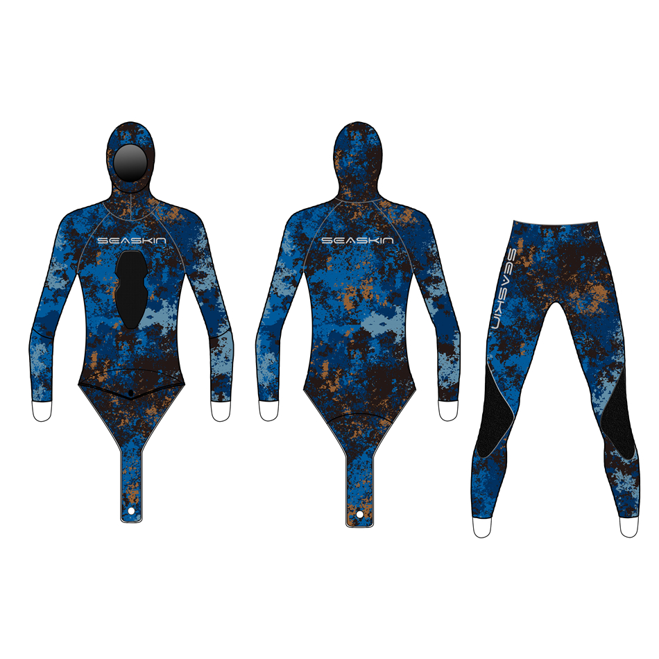 Seaskin Unisex Dwuczęściowy Camo Rash Guard