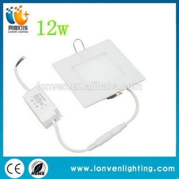 Low price hot sell slim square led panel light 12w