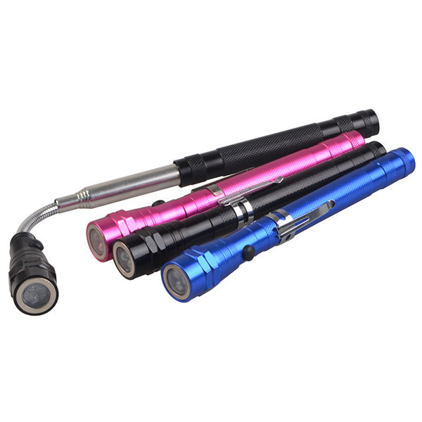 Portable Flexible Neck Magnetic Telescopic Flexible Pen Shape Light Flashlight LED Work Torch with Magnet for Inspection