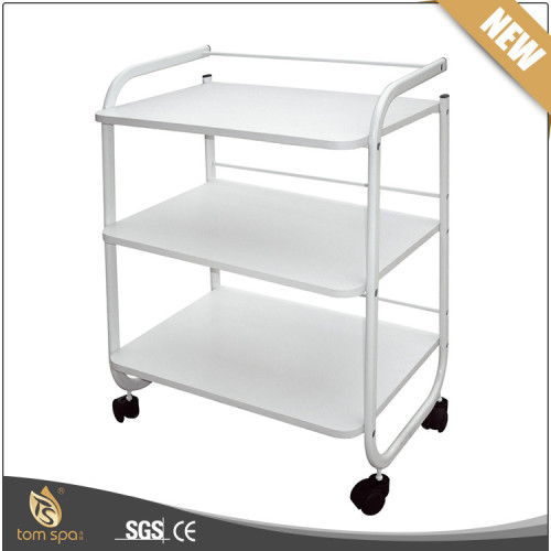 White Professional Hair Salon furniture Trolley