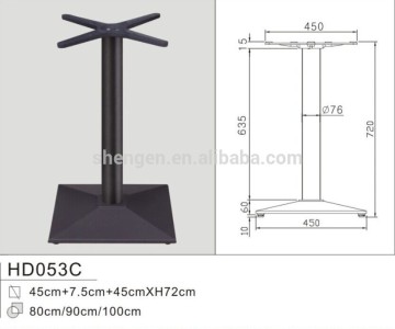 4x4 modern furniture parts glass table legs and bases