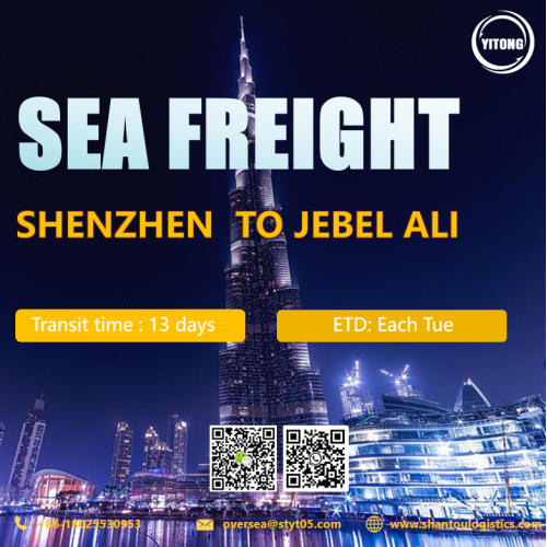 深ShenzhenからJabel Ali UAEまでの海の貨物