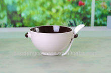 stoneware soup mug with spoon