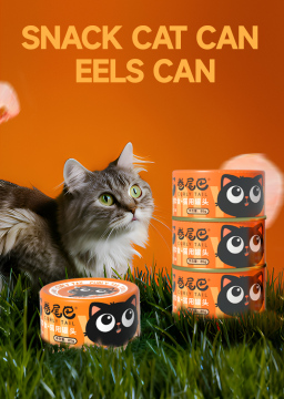 Pet snack eels flavor soup can for cats