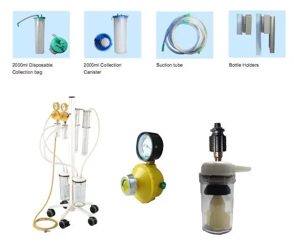 Medical Oxygen Pressure Regulator with Optional Humidifiers for Oxygen Cylinders