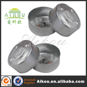 Discount small round disposable aluminium foil cup candle for wedding