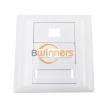 1/2 Port Fiber Optic Face Plate