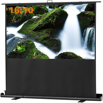 180x113cm Pull up projector screen black movie screen