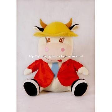 Plush Cow With Hat