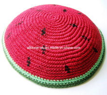 Judaica Jewish Kippa Kippot Kippah Kipa DMC Thread Knitted Kippah